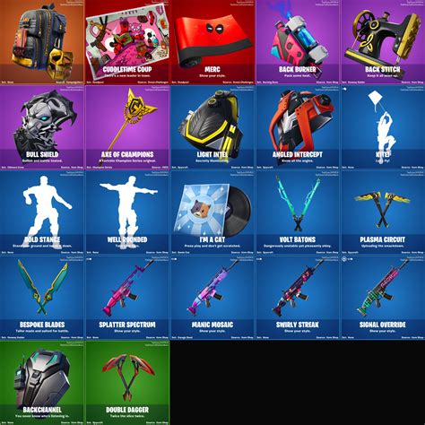 All Fortnite Cosmetics .